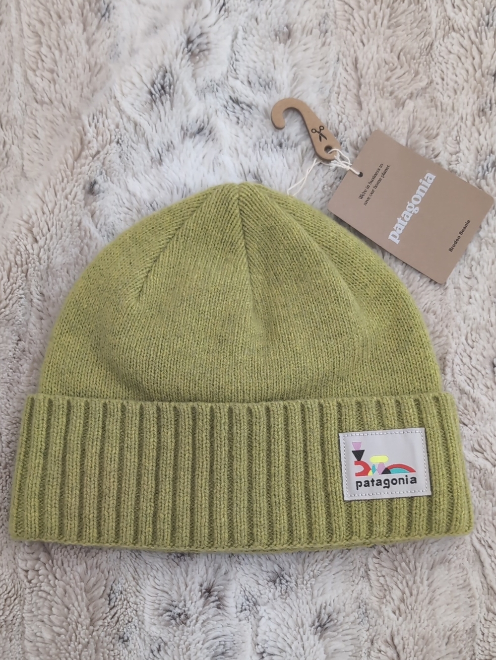 Patagonia Brodeo Green Beanie
